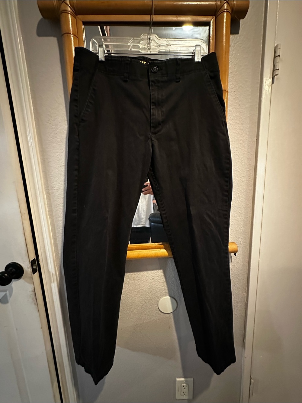 Lee Men's Black Chinos - Straight Casual Fit